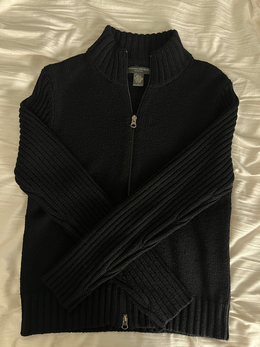 Wool Zip-Up Sweater — Banana Republic