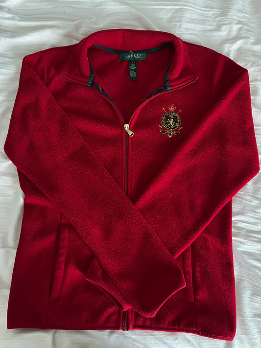 Red Zip-Up Sweater — Lauren Jeans Co. by Ralph Lauren
