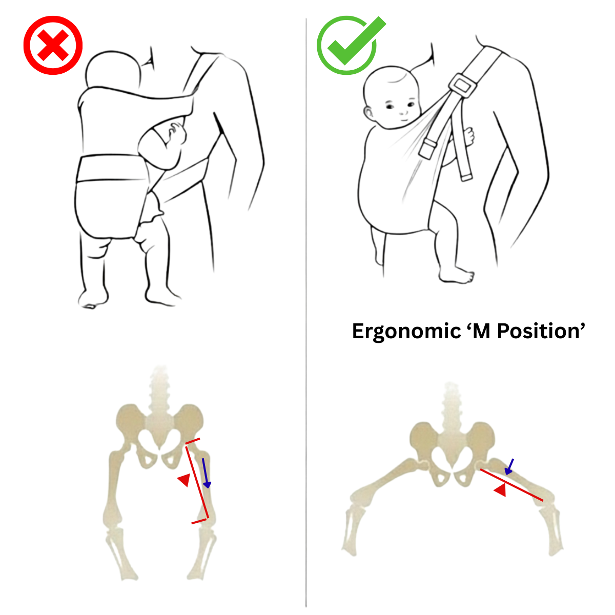 Organic Cotton Baby Sling Carrier