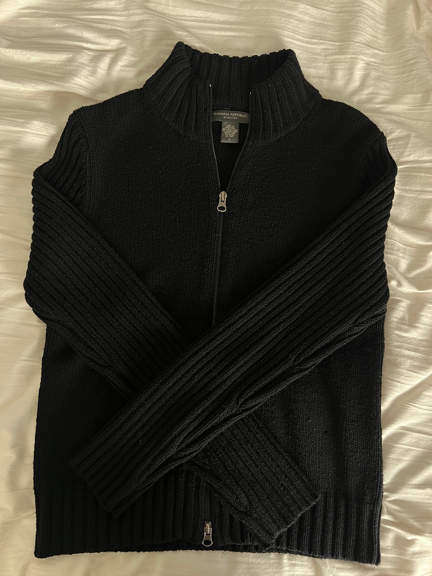 Wool Zip-Up Sweater — Banana Republic