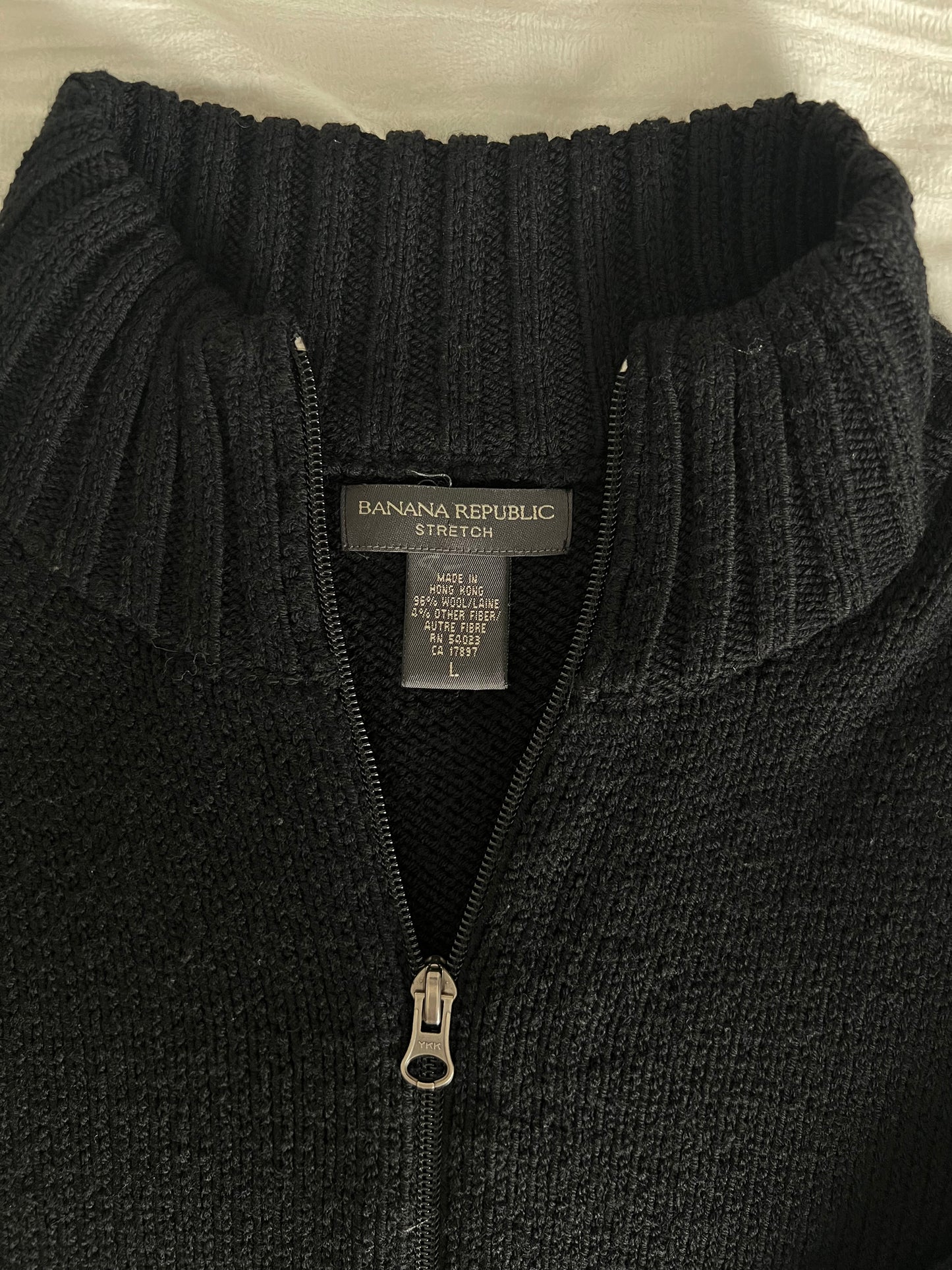 Wool Zip-Up Sweater — Banana Republic