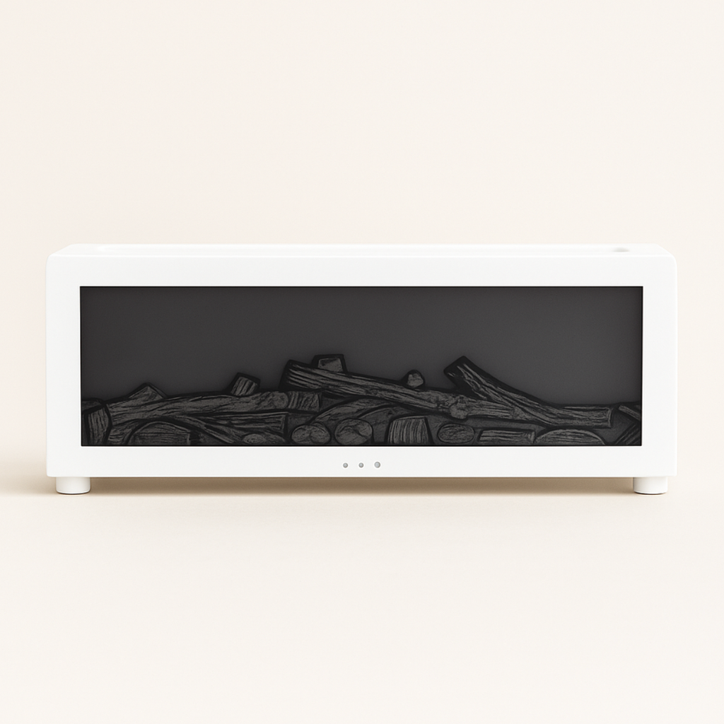 Flame Effect Aroma Diffuser: 3-in-1 Fireplace Humidifier for Home