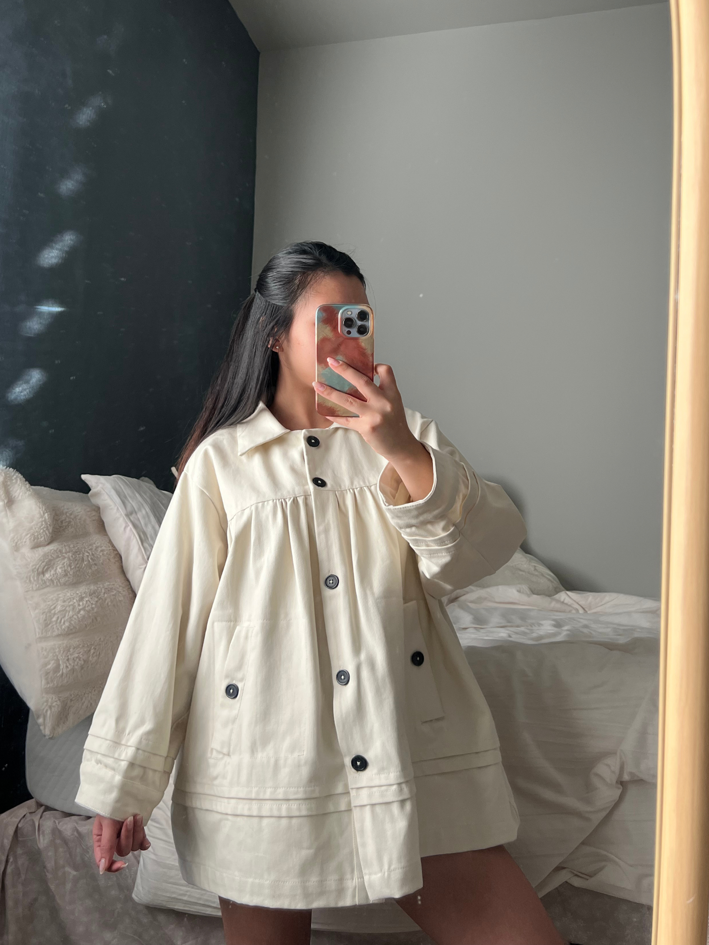 Maeve Collared Swing Jacket - Anthropologie