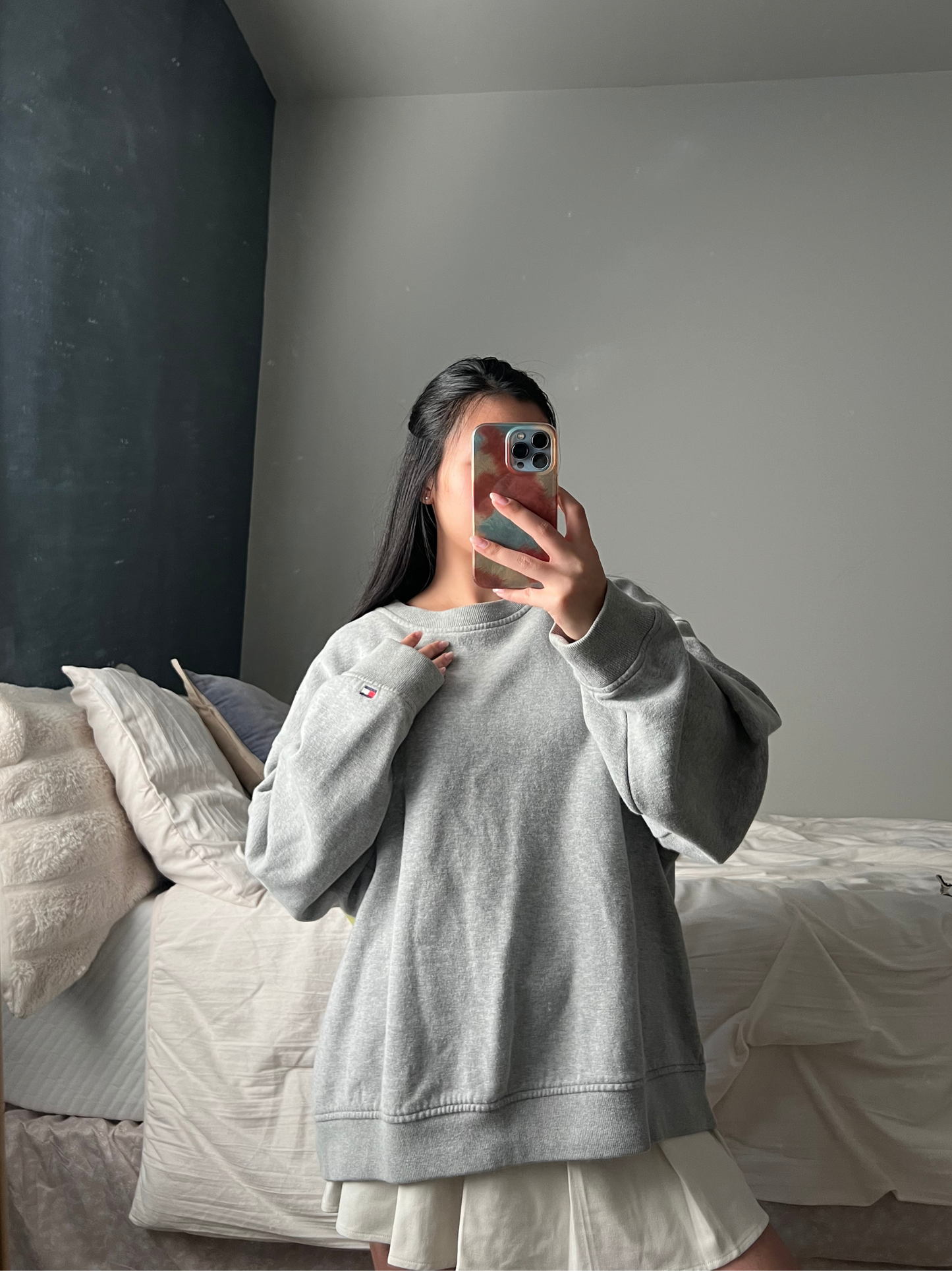 Grey Crewneck Sweatshirt - Tommy Hilfiger