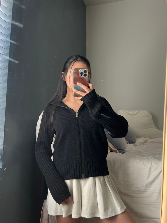 Wool Zip-Up Sweater — Banana Republic